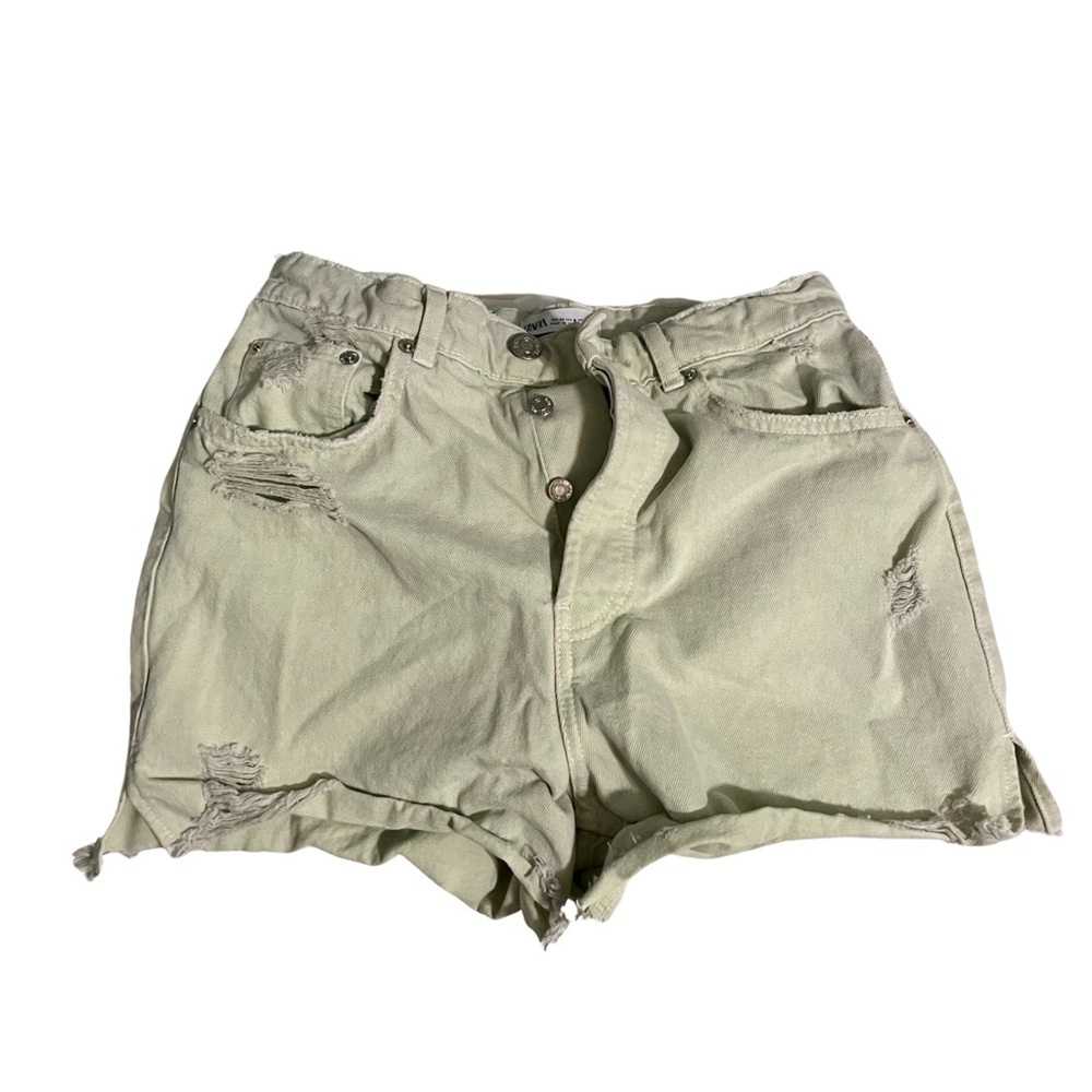 Zara light green Shorts